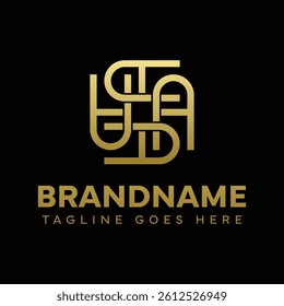 Letters AAAA Ornament Logo, symbolizing elegance, harmony, and creativity
