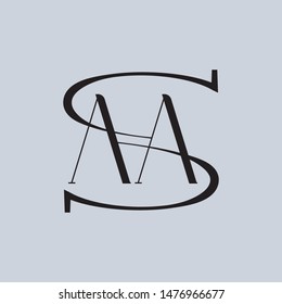 Letters AAS Joint logo icon with business vector template
