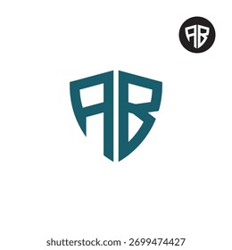 Letters AB Shield Logo Design