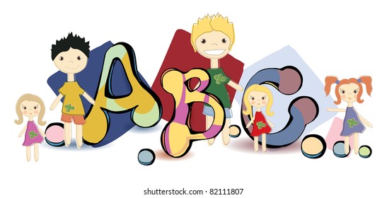 Letters abc with kids