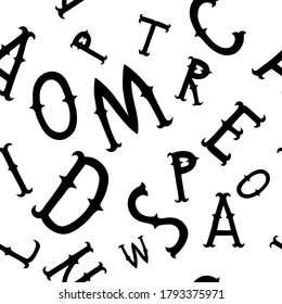 Letters abc seamless pattern perfect for school accessories or interior design