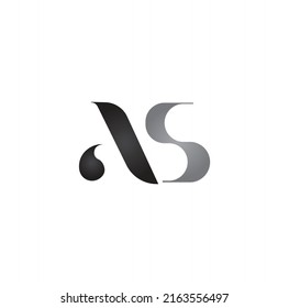 Letters AS Abstract Logo Design