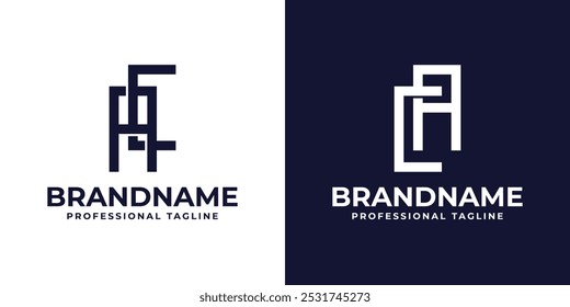 Letters AC and CA Monogram Logo, for business with CA or AC initials