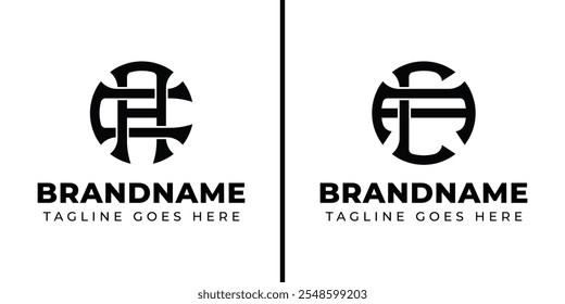 Letters AC and CA Monogram Logo, suitable for business with CA or AC initials