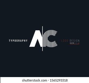 Letters A&C Joint logo icon vector for business card and corporate identity.
