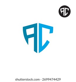 Buchstaben AC Shield Logo Design