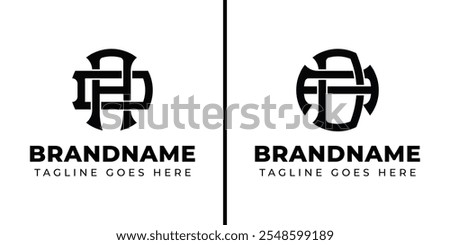 Letters AD and DA Monogram Logo, suitable for business with DA or AD initials