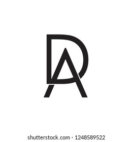 letters ad linked arrow logo 