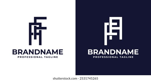 Letras AF y FA Monogram Logo, para negocios con iniciales FA o AF