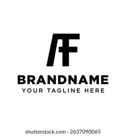 Letters AF Monogram Logo, suitable for any brand with FA or AF initials