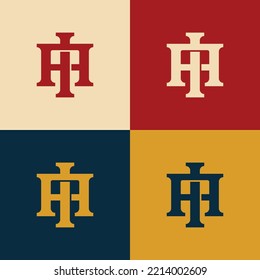 Letters AI or IA monogram template logo initial for clothing, apparel, brand