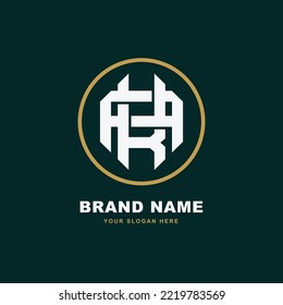 Letters AK or KA monogram template logo initial for clothing, apparel, brand