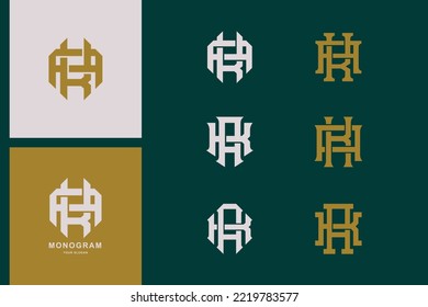 Buchstaben AK oder KA-Monogramm-Vorlagenlogo als Erstschrift für Kleidung, Bekleidung, Marke