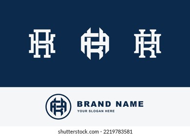 Buchstaben AK oder KA-Monogramm-Vorlagenlogo als Erstschrift für Kleidung, Bekleidung, Marke