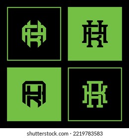 Letras AK o KA logotipo inicial de plantilla de monograma para ropa, ropa, marca