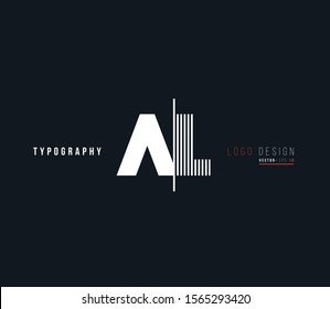 Letters A&L Joint logo icon vector for business card and corporate identity.

