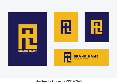 Letters AL or LA monogram template logo initial for clothing, apparel, brand