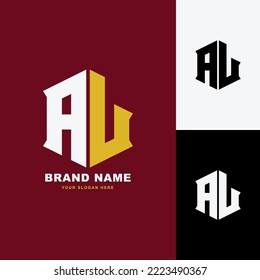 Letras AL o el logotipo de la plantilla de monograma de LA inicial para ropa, ropa, marca