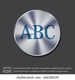 Letters of the alphabet. ABC. Icon learning. school symbol