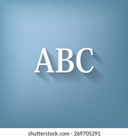 Letters of the alphabet. ABC. Icon learning. school symbol