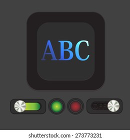 Letters of the alphabet. ABC. Icon learning. school symbol