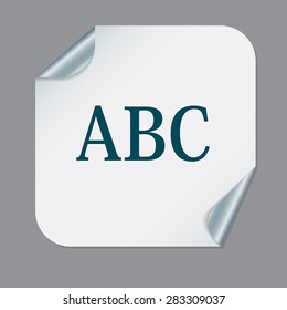 Letters of the alphabet. ABC. Icon learning. school symbol