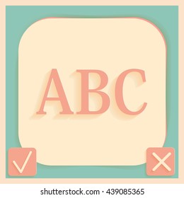 Letters of the alphabet. ABC. Icon learning. school symbol