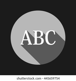 Letters of the alphabet. ABC. Icon learning. school symbol
