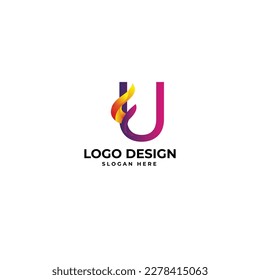 Alfabeto de letras con forma abstracta ilustración de diseño de logotipo vectorial