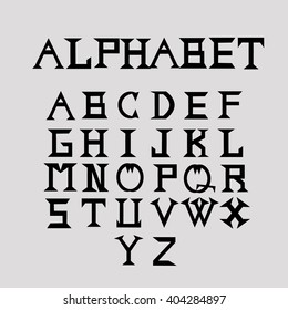 Letters of the alphabet - illustration vector