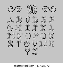 Letters of the alphabet - illustration vector
