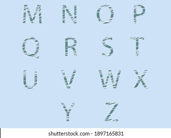 Letters, alphabet. Letter design.Vector image for web design, websites, print, backgraunds.
