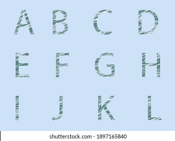 Letters, alphabet. Letter design.Vector image for web design, websites, print, backgraunds.