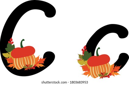 Letters Alphabet Plant Theme Stock Vector (Royalty Free) 1803683953