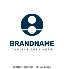Letras AO Monogram Logo, adequado para qualquer marca com iniciais OA ou AO