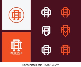 Letters AO or OA monogram template logo initial for clothing, apparel, brand