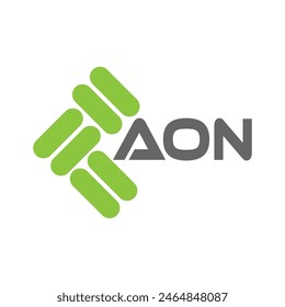 Letters AON logo icon with business card vector template
