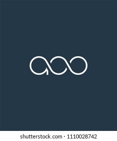 Letters AOO logo icon vector element.