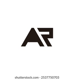 letters ap geometric lines simple logo vector 