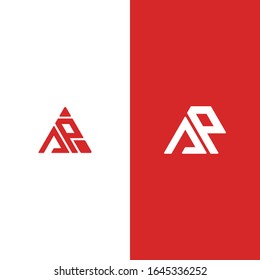 Letters AP Logo mit einem einfachen und schicken Design. das Konzept der minimalen Design und Sauberkeit. geeignet für Mode, Immobilien, Personal, Unternehmensberatung u.a.