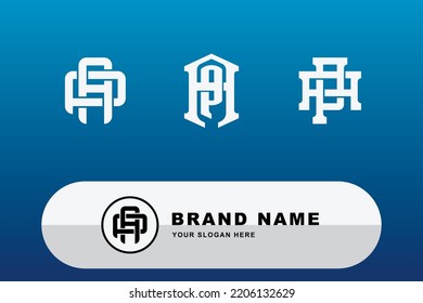 Letras AP o logotipo de plantilla de monograma PA inicial para ropa, ropa, marca