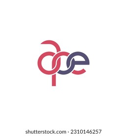 Letters APE Monogram logo design