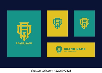 Letters AQ or QA monogram template logo initial for clothing, apparel, brand
