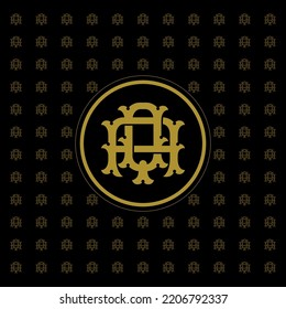 Letters AQ or QA monogram template logo initial, pattern design for clothing, apparel, brand