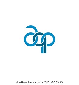Letters AQP Monogram logo design