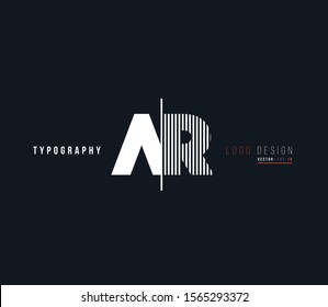 Letters A&R Joint logo icon vector for business card and corporate identity.
