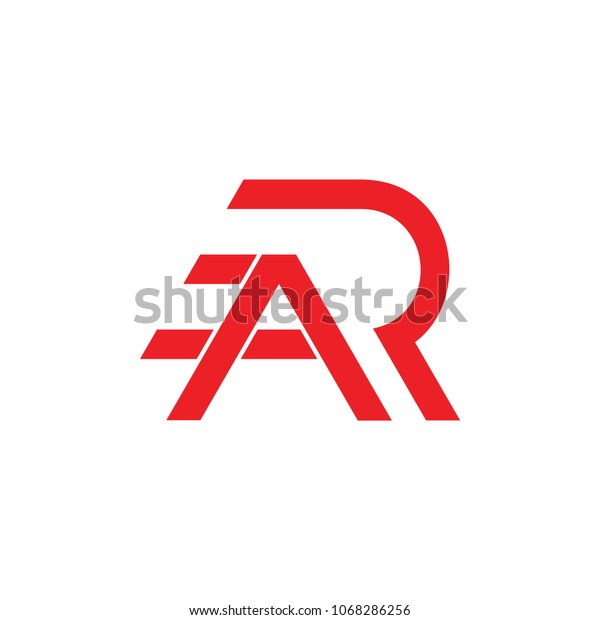 letters ar run design logo\
vector