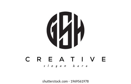 Letters Ash Creative Logo Design Vector Stock Vector (Royalty Free ...