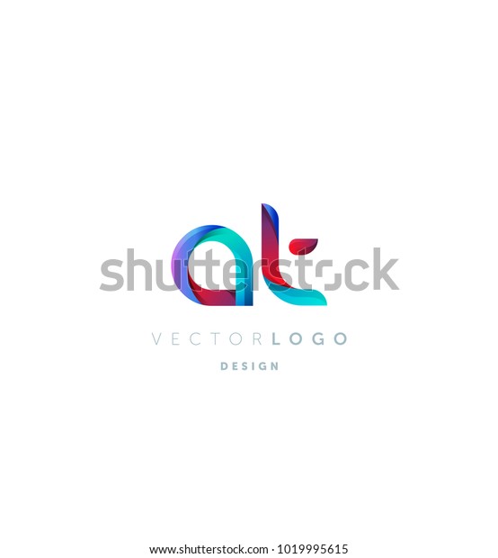 Letters Logo Multi Colour Letters Icon Stock Vector Royalty Free