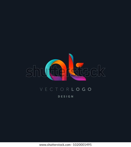 Letters Logo Multi Colour Letters Icon Stock Vector Royalty Free